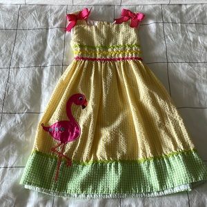 Flamingo toddler dress